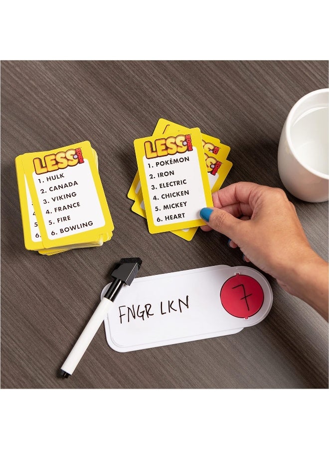Spin Master Games Less is More, Party Board Game Fun Word Letter Card Game Funny Gift Toy Living Room Family Game Night, For Adults, Teens, And Kids Ages 8 And Up - Image 2