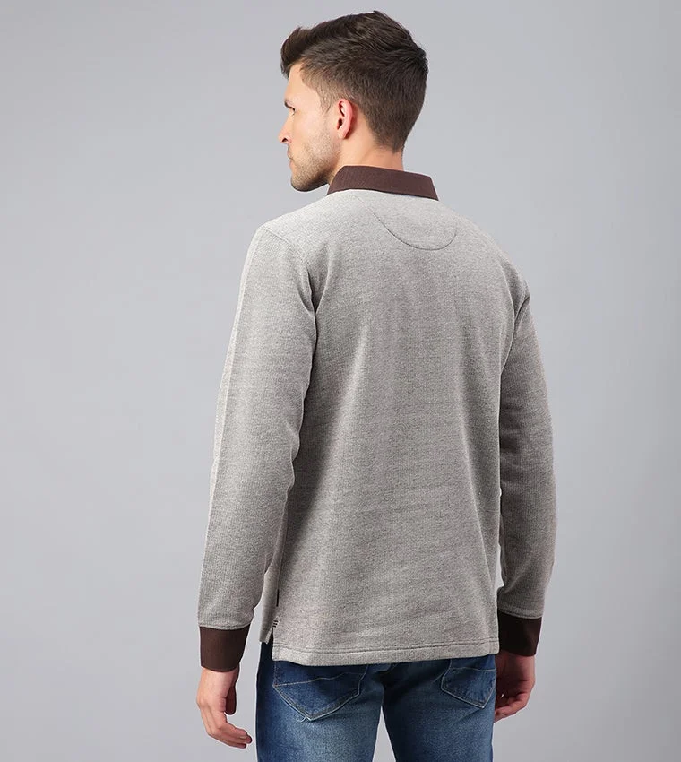 BEVERLY HILLS POLO CLUB  Logo Embroidered Solid Polo T-Shirt for Men | Best Price UAE