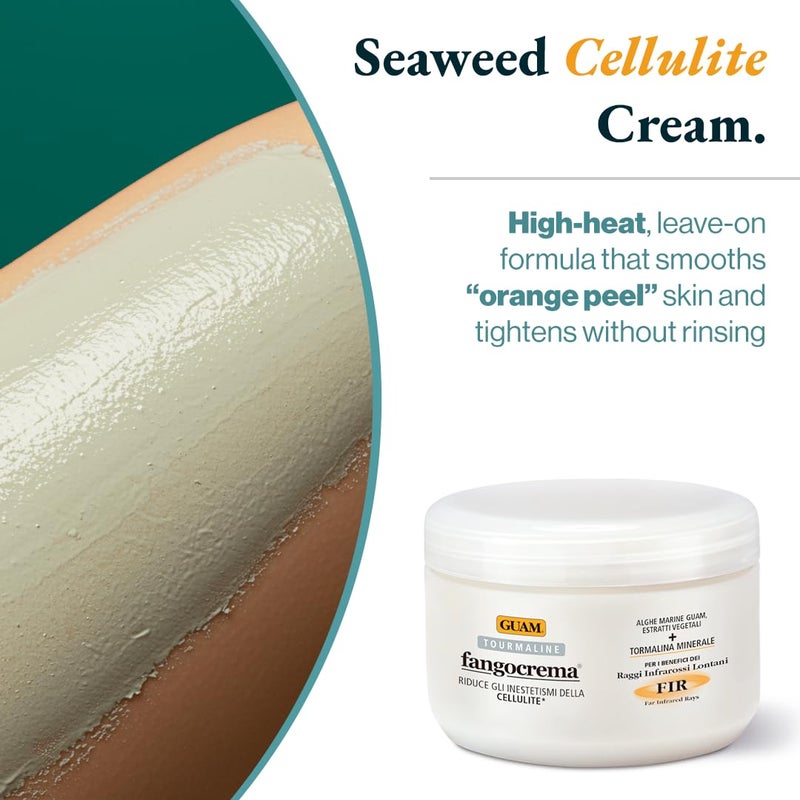 GUAM Fangocrema Anti-Cellulite Cream â€“ Seaweed & Tourmaline FIR for Skin Tightening â€“ Hot Gel with Caffeine for Firming & Contouring (10.5Oz) - Image 2