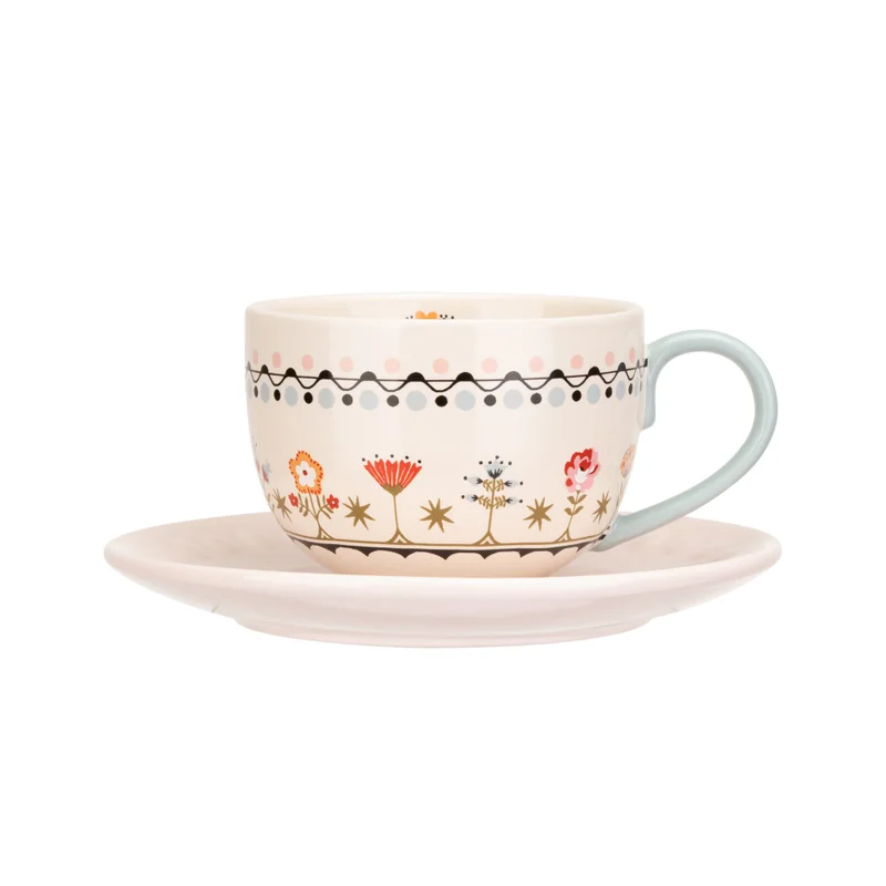 Cath Kidston  Cath Kidston Painted Table Teacup & Saucer Set  | Best Price UAE