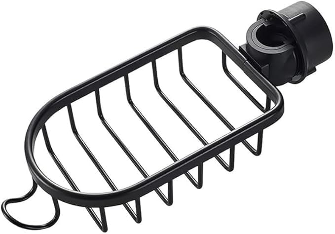 MAPPLE CREATION Toilet Storage Rack Without Punching, Bathroom Storage Rack, Toilet Waterproof Paste Shelf, Place Shampoo and Shower Gel Shelf, Drain Rack with Soap Holder & Storage Basket (Black) - Image 1