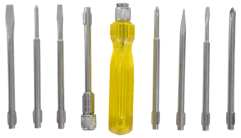 GLOBUS 341 Home Hand Tool Kit (Silver and Yellow, Pack of 9) - Image 3