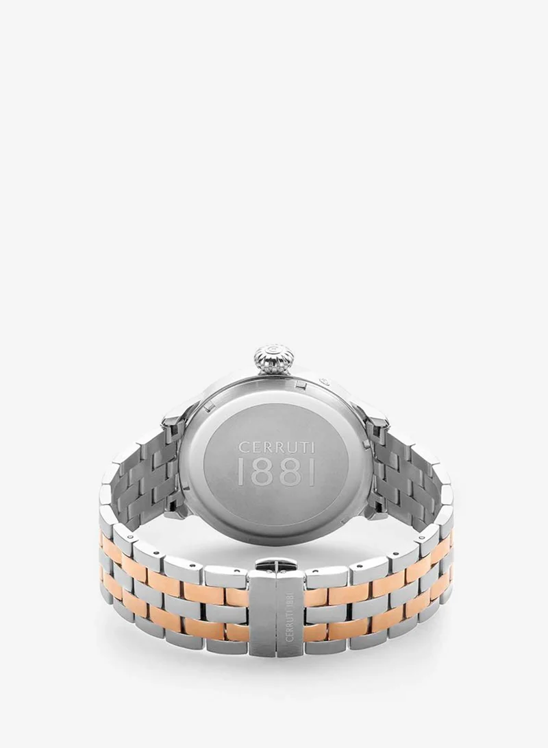 CERRUTI 1881  DERVIO Round Analog Wrist Watch CIWGK2205702 - 50 mm - Silver for Men | Best Price UAE