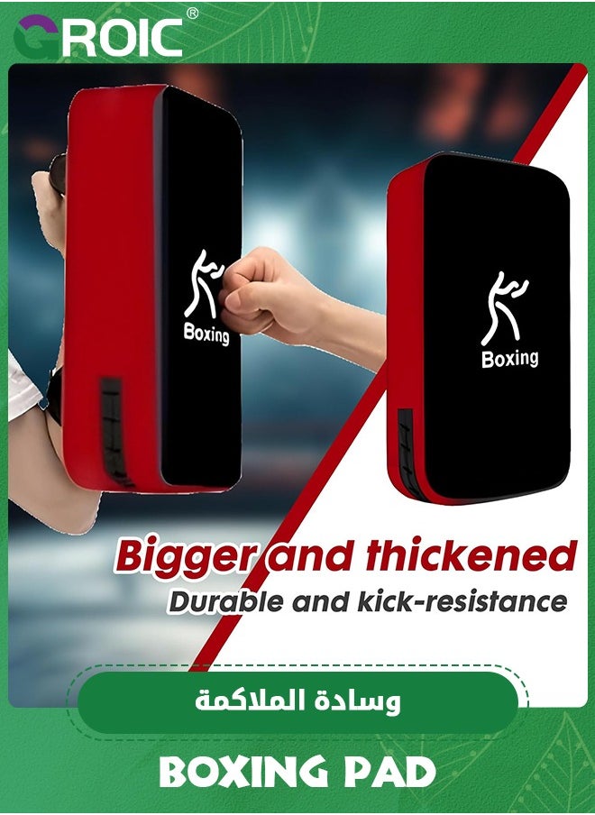 GROIC Boxing Pads Punching Mitts, Shock Absorbent Training Hand Pads, Extra Large & Thicken Leatherette Boxing Equipment,Ideal for Karate, Muay Thai Kick, Sparring, Dojo, Martial Arts, MMA  - Image 3