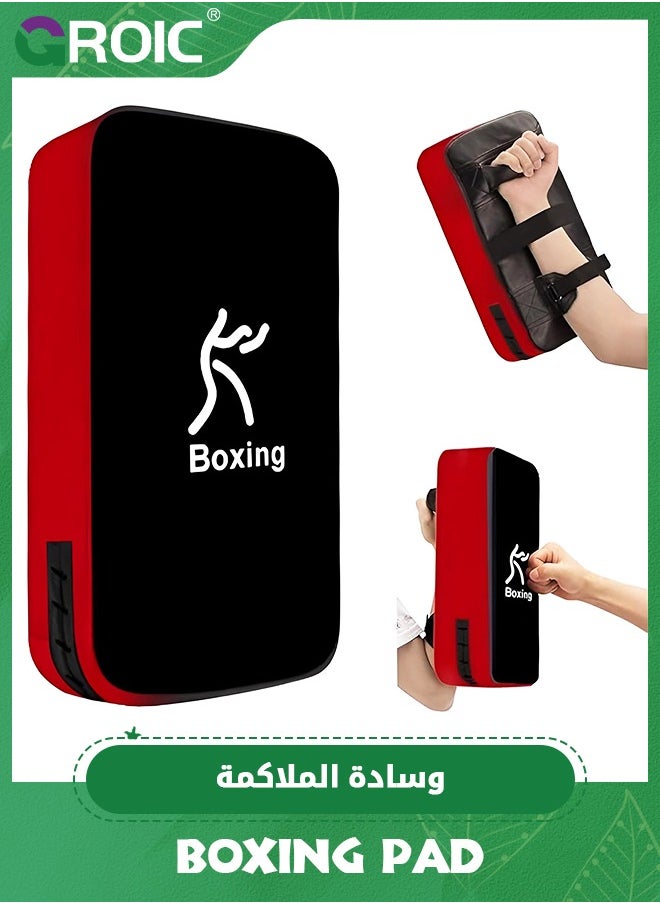 GROIC Boxing Pads Punching Mitts, Shock Absorbent Training Hand Pads, Extra Large & Thicken Leatherette Boxing Equipment,Ideal for Karate, Muay Thai Kick, Sparring, Dojo, Martial Arts, MMA  - Image 1