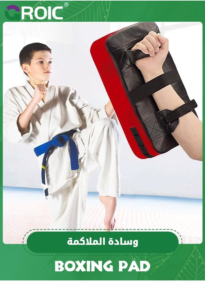 GROIC Boxing Pads Punching Mitts, Shock Absorbent Training Hand Pads, Extra Large & Thicken Leatherette Boxing Equipment,Ideal for Karate, Muay Thai Kick, Sparring, Dojo, Martial Arts, MMA  - Image 2