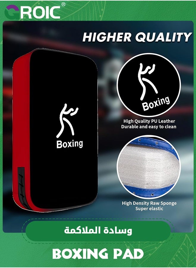 GROIC Boxing Pads Punching Mitts, Shock Absorbent Training Hand Pads, Extra Large & Thicken Leatherette Boxing Equipment,Ideal for Karate, Muay Thai Kick, Sparring, Dojo, Martial Arts, MMA  - Image 5