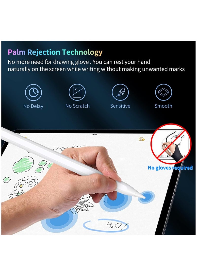 Generic - Stylus Pen for iPad 9th/10th Generation with Palm Rejection, Active Pen Compatible with Apple iPad 10th/9th/8th/7th/6th Generation, iPad Air 5th/4th/3rd Generation, iPad Pro 11 - Image 1