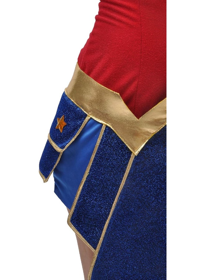 Ciao Wonder Woman Adult Costume Size M | Official DC Comics Superhero Outfit with Dress, Gloves, Sleeves & Overboots - Image 5