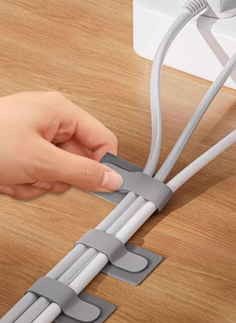 GOOGO 20pcs Nylon Cable Management Clips, Reusable Cable Management Organizer, Organizer in Home,Office,Kitchen,School - Image 3
