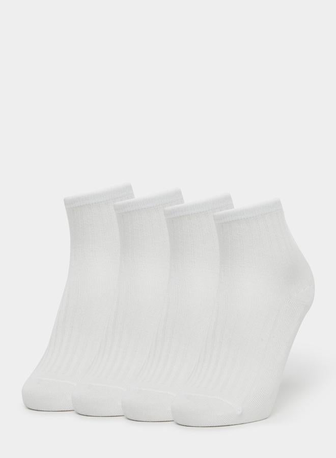 Styli Set of 4 - Solid Ankle Socks - Image 1