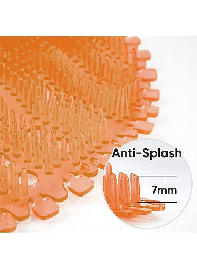 5 حزمة شاشات البول العطرية مزيل الرائحة مع شعارات مضادة للرش ، مزيل الرائحة الحمام الرجال المرحاض اللامائي المضادة للرش البول للمراحيض العامة وتناسب معظم أجهزة البول العلامة التجارية (البرتقالي) - Image 5