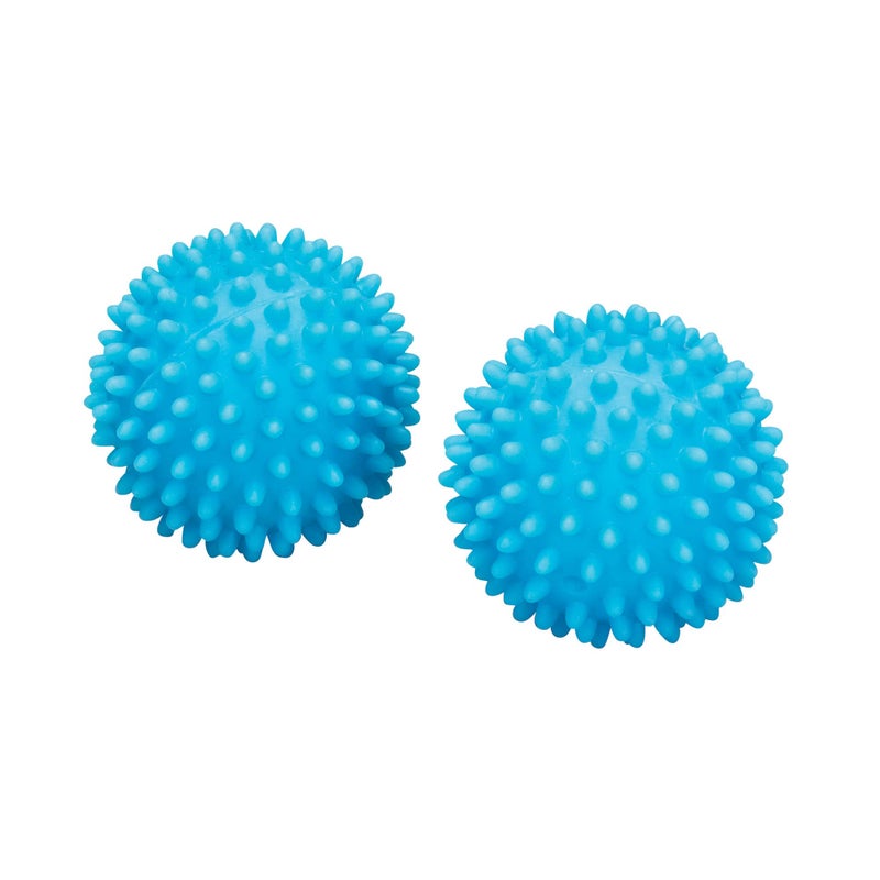 Household Essentials Soft Dryer Balls, 2.5" Diameter, Blue, Set of 2 - Image 1
