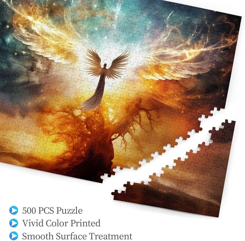 Phayah Magic Tree Wings 500 قطعة لغز للأشخاص البالغين ديكور المنزل 20.4 × 15 بوصة - Image 2