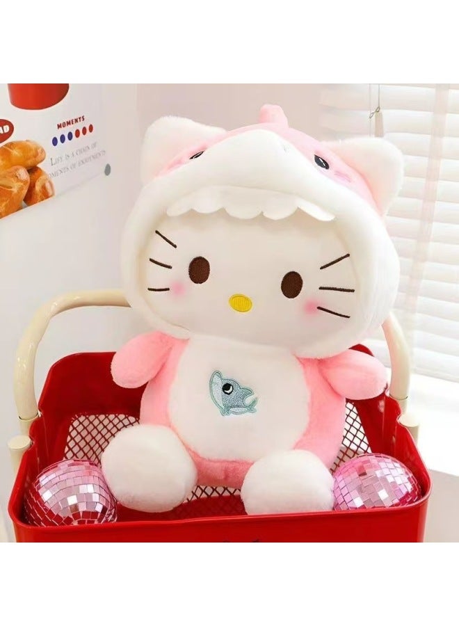 Boutique 15 Inch Plush Toy Cute Pillow Doll Ornaments Stall Gift Birthday Grab Doll-Color:Transform Into Kt-Height:45cm - Image 1