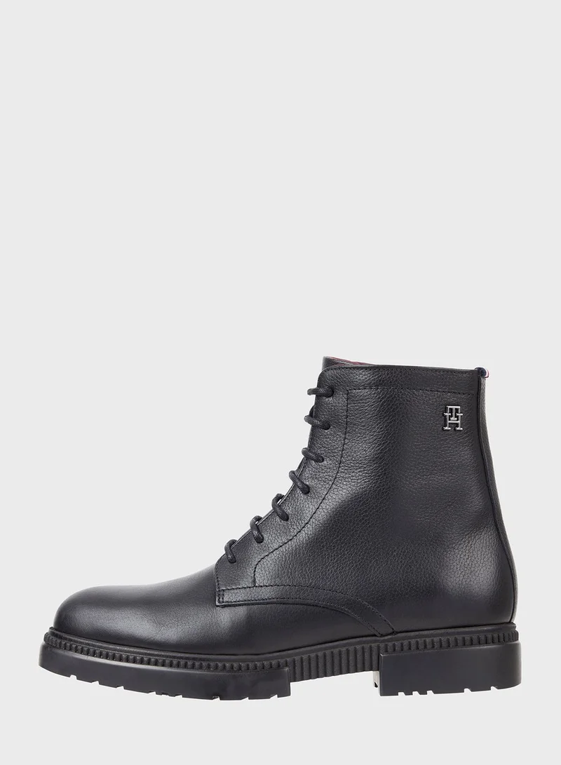 TOMMY HILFIGER Lace Up High Boots