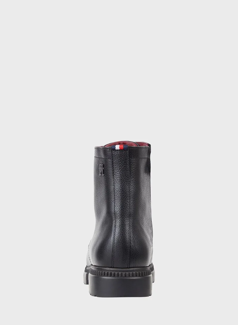 TOMMY HILFIGER Lace Up High Boots