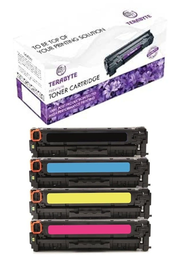 Terabyte 055H Toner Cartridge MF743Cdw Toner Replacement for Canon 055 055H Toner Cartridge Set Compatible with Canon Color imageCLASS MF743Cdw, MF741Cdw, MF745Cdw, LBP664Cdw Laser Printers (4-Packs) - Image 1