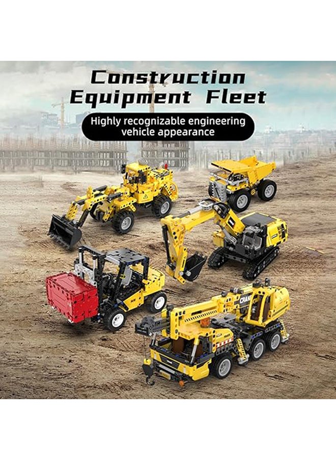 CaDA CaDA Car Toy Building Blocks Yellow Mobile Crane C65005W 658pcs for +8 Years old  - Image 2