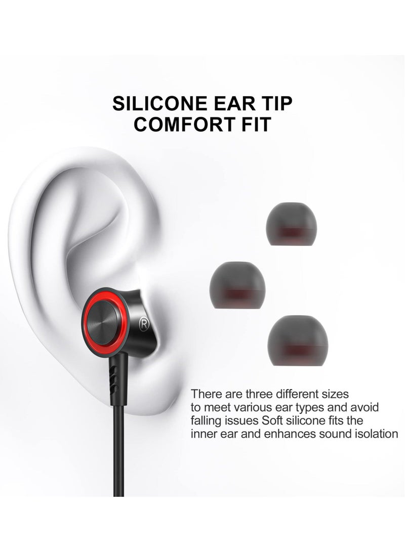 Captaintech USB C Headphones Compatible with Samsung Galaxy S23 S22 S21 S20 FE, 5G in-Ear Headphones with Microphone, Noise Isolation Wired Earbuds, Stereo USB Type C Headphone Earphones, for Pixel 7 Pro 6a - Image 3