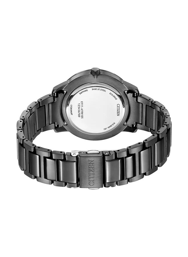 CITIZEN Men's Stainless Steel with Black Ion Plating Strap Analog Watch BM7595-89L - 39.2 mm