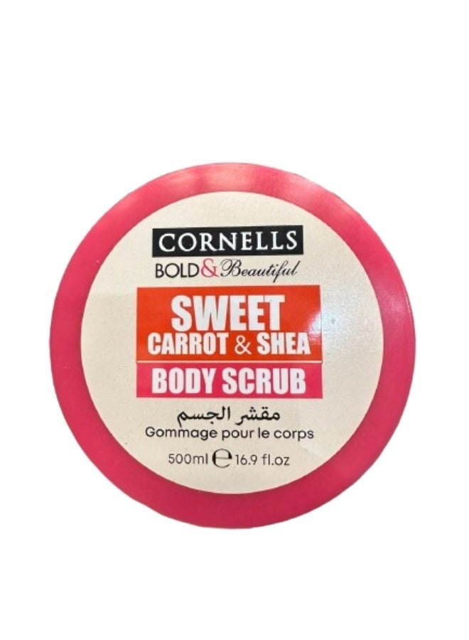 CORNELLS Shea Butter Carrot Body Scrub  500Ml - Image 2