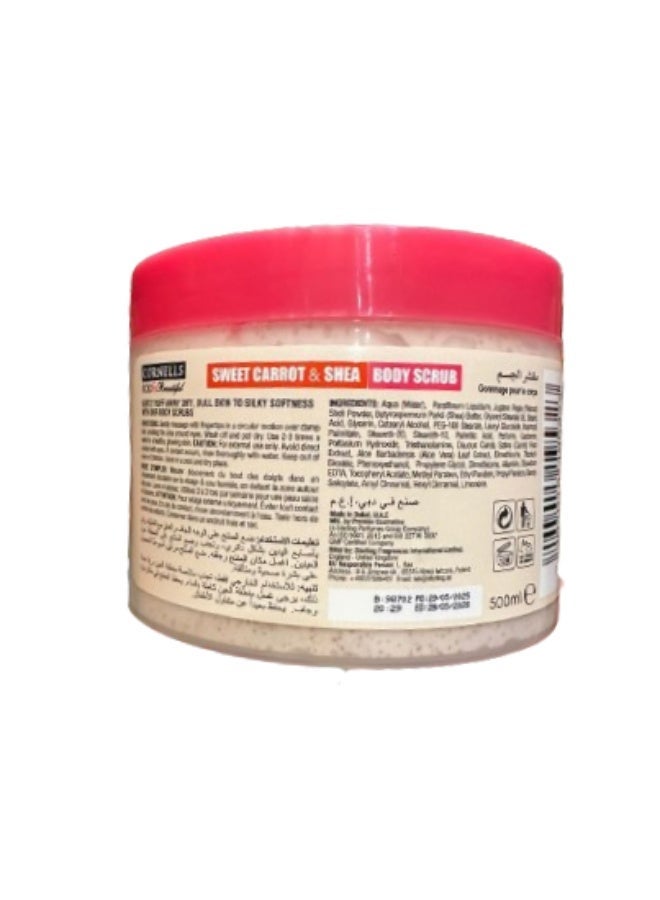 CORNELLS Shea Butter Carrot Body Scrub  500Ml - Image 3