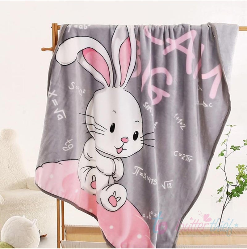 Butterthief Light Weight Cartoon Printed Blanket 100 x140 cm, 0-5 Years Soft Flannel for All Seasons Reversible Baby Blanket for Kids Toddlers New Born Boys & Girls - Image 3