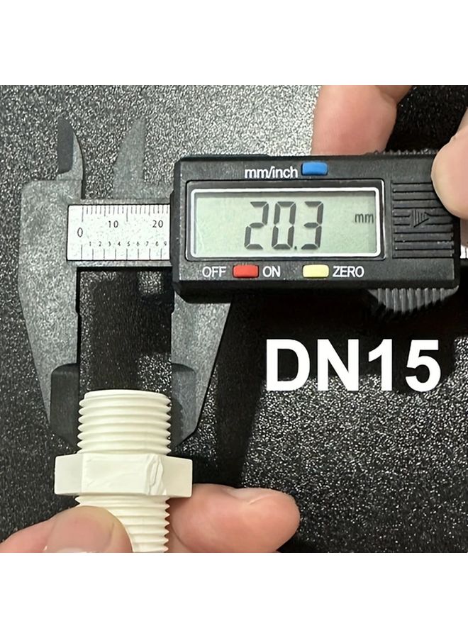 1 بوصة تركيب أنابيب PVC موصلات ملولبة سداسية 5 قطع محولات DN25 - Image 3
