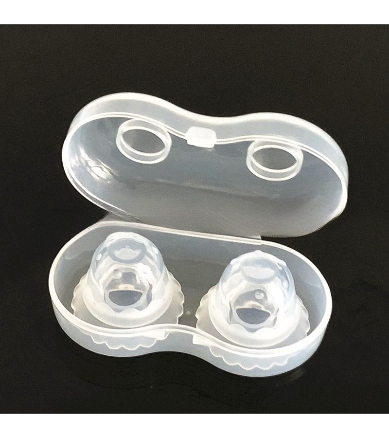 Set Of 2 Silicone Nipple Orthotics For Lactation With Flat Aspirator - Image 5