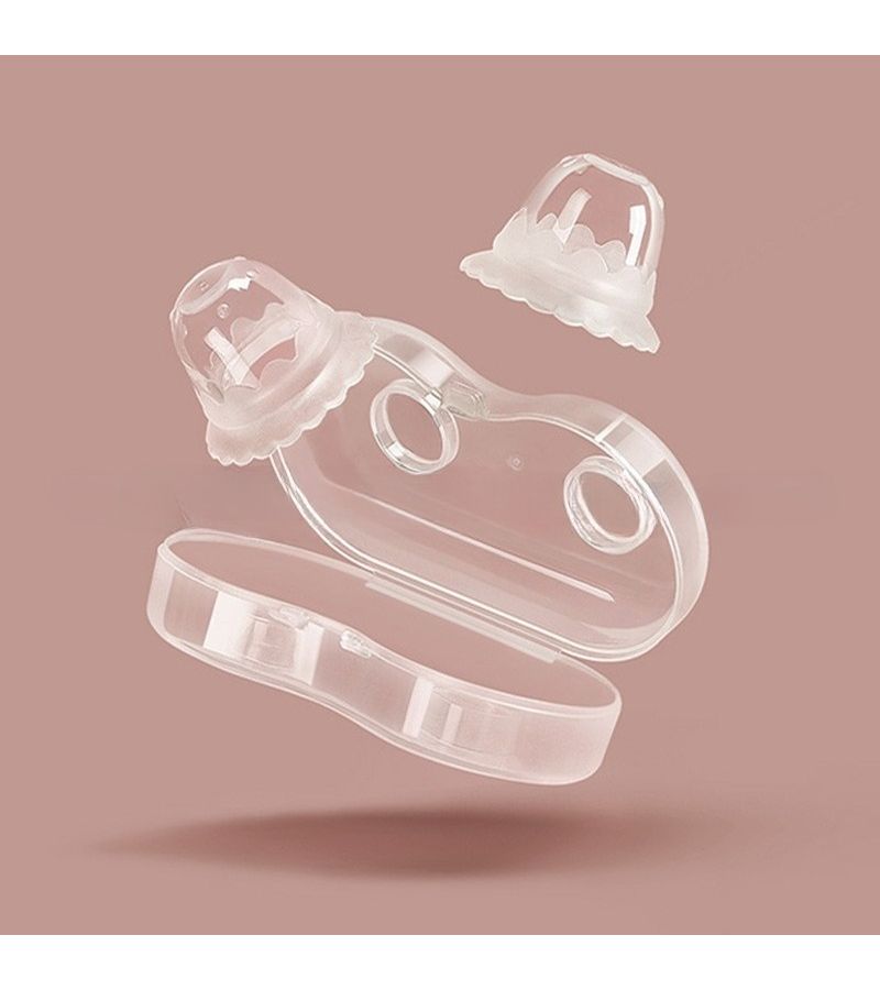 Set Of 2 Silicone Nipple Orthotics For Lactation With Flat Aspirator - Image 1
