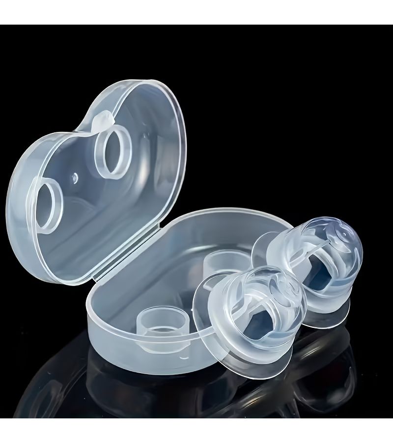 Set Of 2 Silicone Nipple Orthotics For Lactation With Flat Aspirator - Image 4