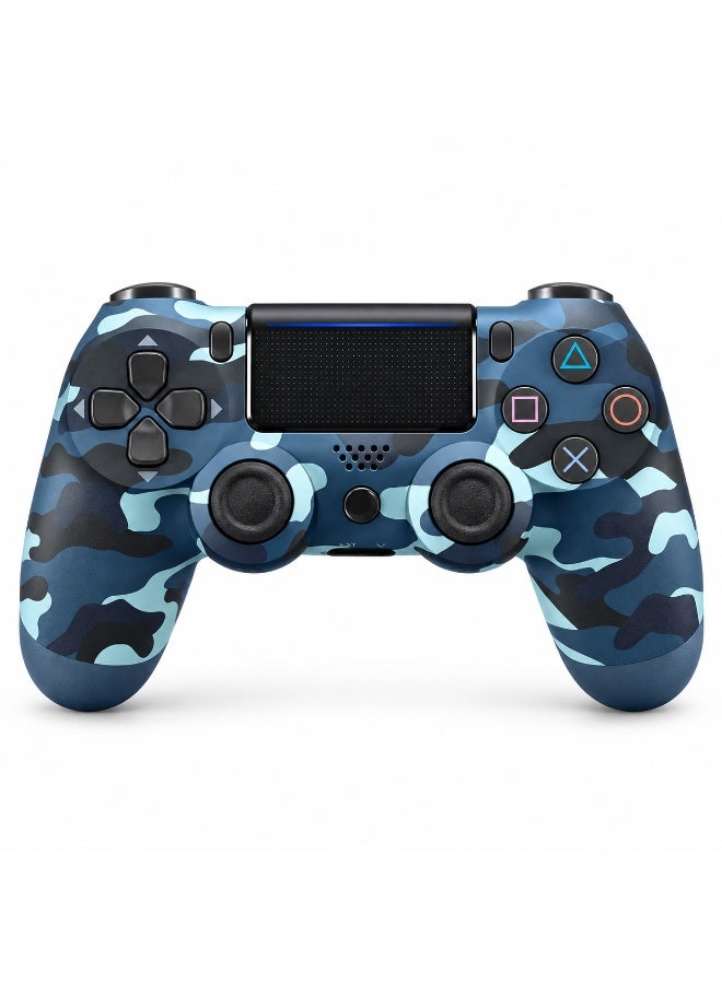 HEATZ GAMEPRO ZJ50 Wireless Bluetooth 5.2 Game Controller with Dual Shock Feedback, Blue Camouflage - Image 1