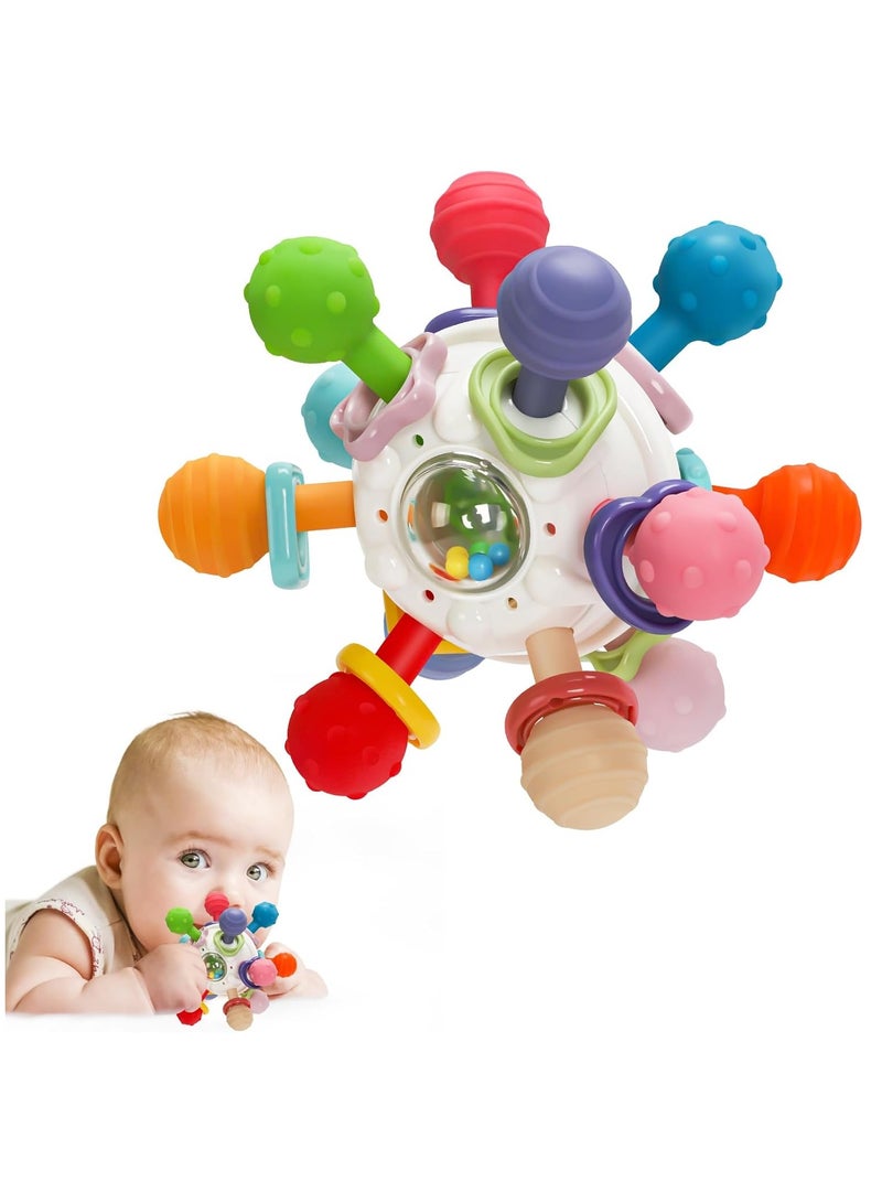 Baby Montessori Sensory Toys for 0-6 6-12 Months, Baby Teether Teething Toys for Babies 0 3 6 9 12 18 Months, Newborn Infant Learning Developmental Toys Gifts for 1 2 Year Old Boys Girls - Image 1