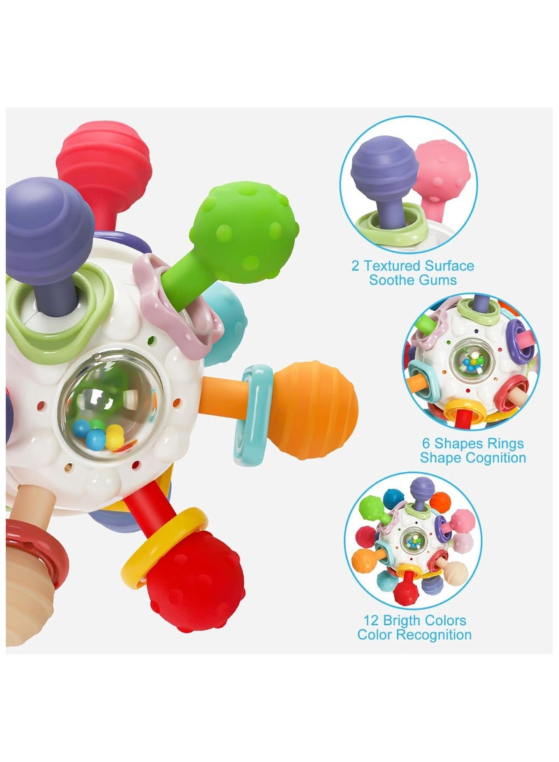 Baby Montessori Sensory Toys for 0-6 6-12 Months, Baby Teether Teething Toys for Babies 0 3 6 9 12 18 Months, Newborn Infant Learning Developmental Toys Gifts for 1 2 Year Old Boys Girls - Image 4