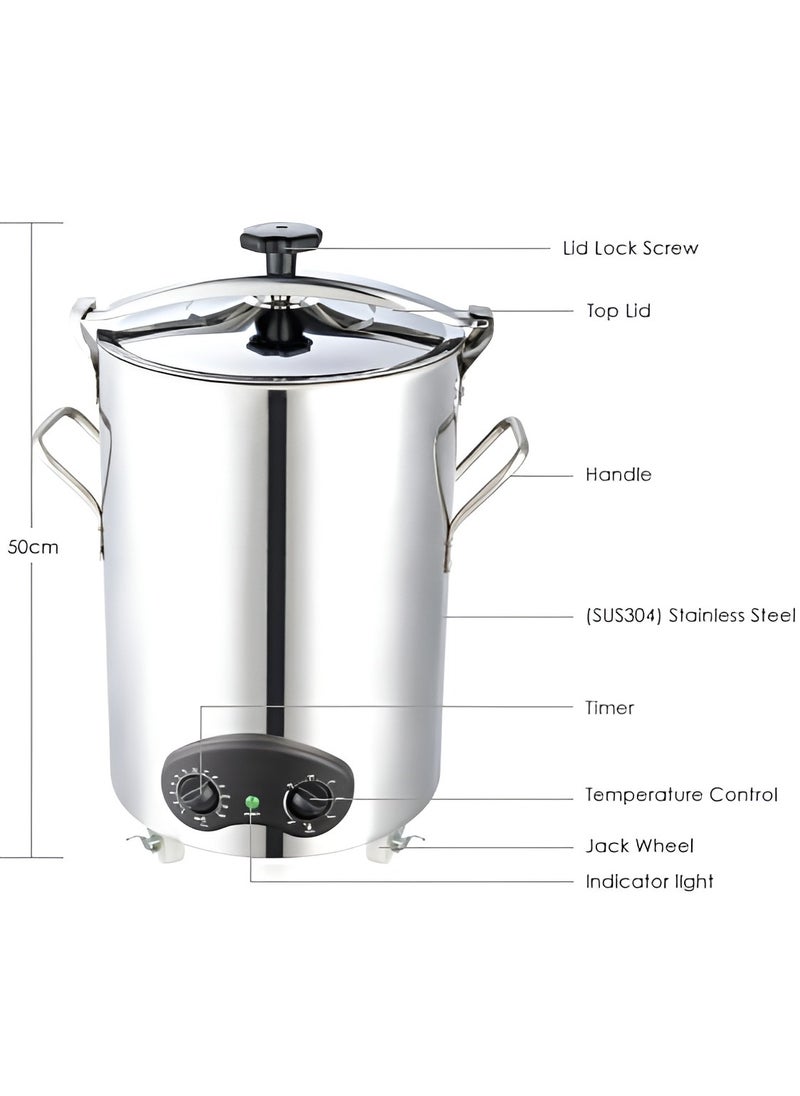 Generic - Multi-Function Electric Mandi Maker – 50L Stainless Steel Rice Cooker, Portable Slow Cooker with Adjustable Temperature & Timer, Ideal for Home & Commercial Use - Image 1