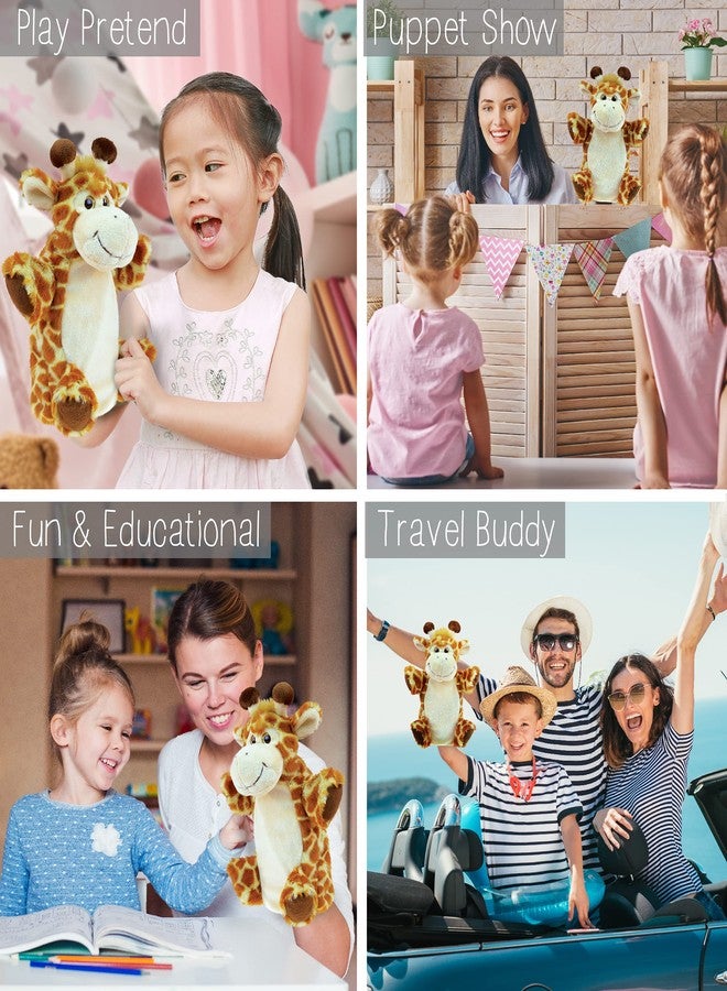 Puzzled DolliBu Giraffe Plush Hand Puppet For Kids - Soft Plush Stuffed Animal Hand Puppet Toy for Puppet Show Games & Puppet Theaters for Kids, Adult Cute Puppets Educational Toy to Teach Children & Toddlers - Image 3