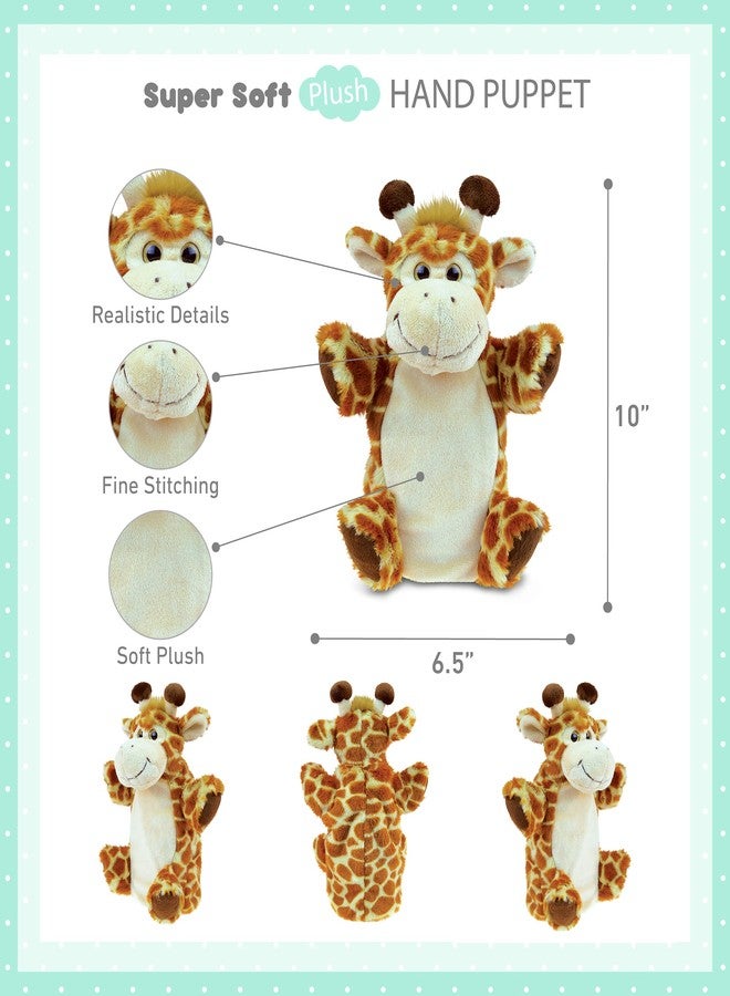 Puzzled DolliBu Giraffe Plush Hand Puppet For Kids - Soft Plush Stuffed Animal Hand Puppet Toy for Puppet Show Games & Puppet Theaters for Kids, Adult Cute Puppets Educational Toy to Teach Children & Toddlers - Image 2