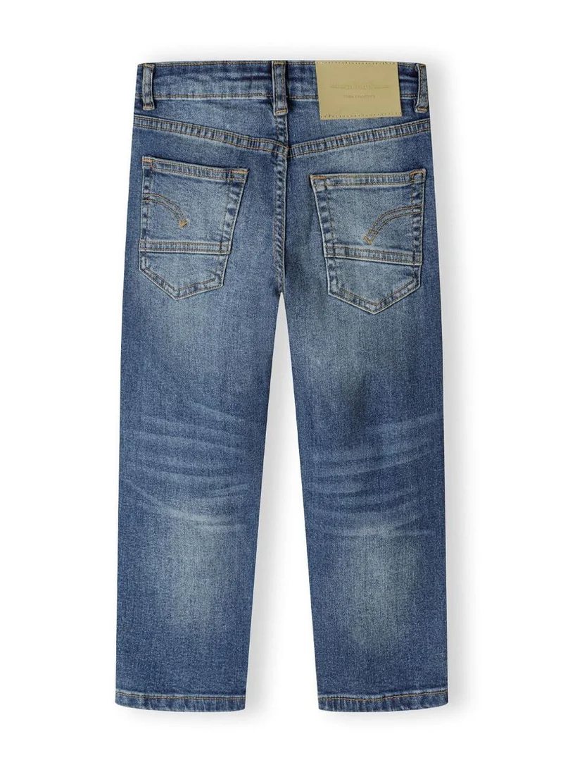 مينوتي Kids Boys  Denim Ripped Straight Leg Jeans