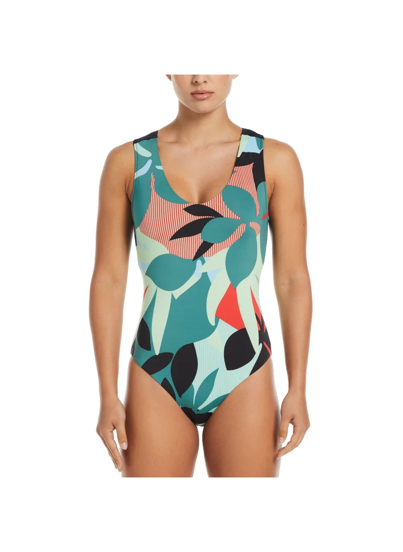 Nike Women's Keyhole Back One-Piece Swimsuit