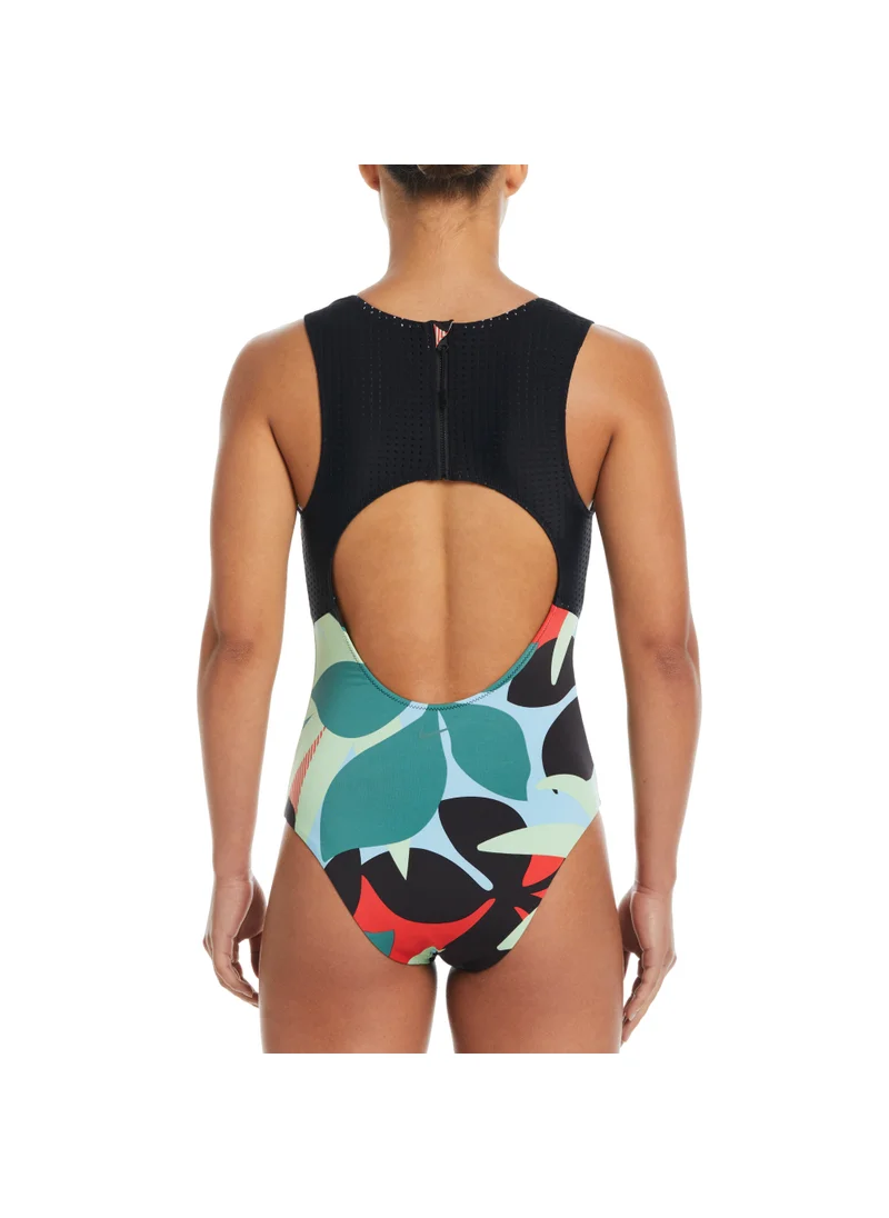 Nike Women's Keyhole Back One-Piece Swimsuit