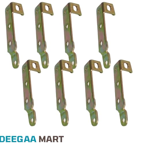 DEEGAA MART Bed Rail Brackets for Joining Woods, Bed Frame Hardware , Bed Rail Accessories, Set of 4 Wooden Bed Brackets Bed Rail Fittings, headboard and Footboard Fixing Accessories(4 Sets) - Image 4