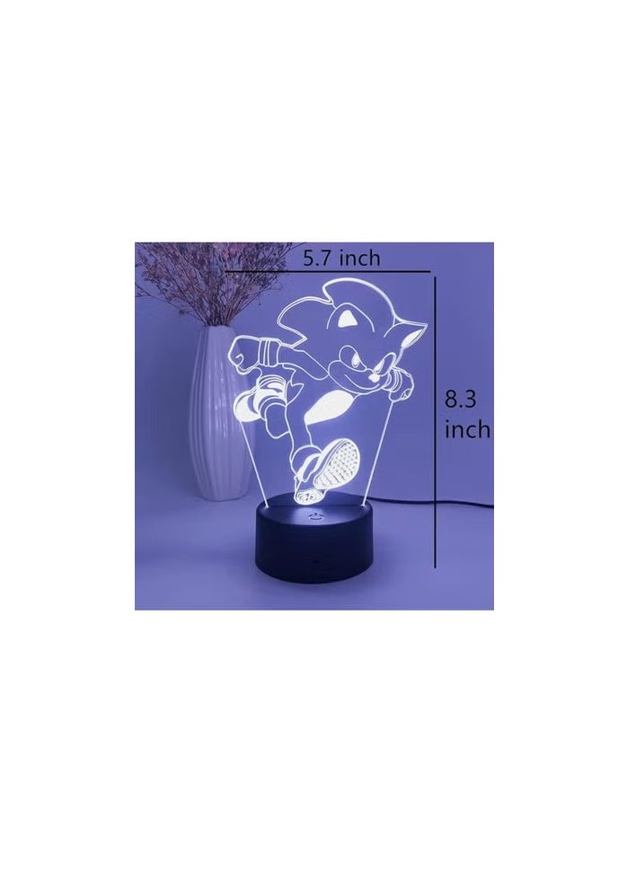 SM4U A light-up base powered via USB port, emitting LED lights.