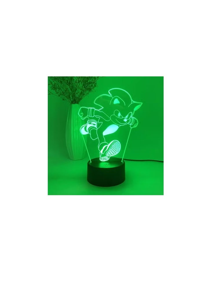 SM4U A light-up base powered via USB port, emitting LED lights.