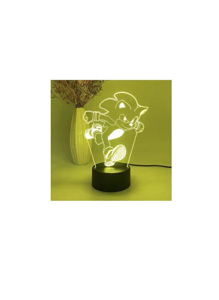 SM4U A light-up base powered via USB port, emitting LED lights.