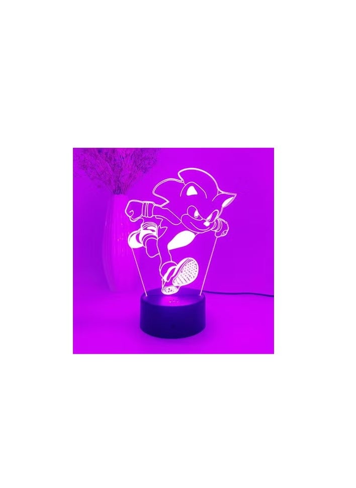 SM4U A light-up base powered via USB port, emitting LED lights.