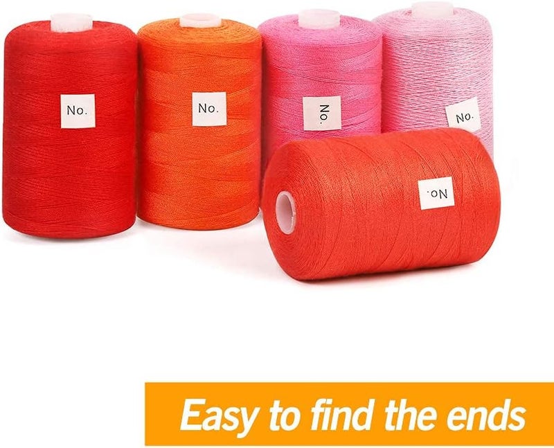 NEX 24 Pcs Sewing Thread Kit, 1000 Yards Each Spool Thread, 24 Colors Assortment Polyester Thread for Sewing Machine, Hand Stitching & Quilting - Image 5