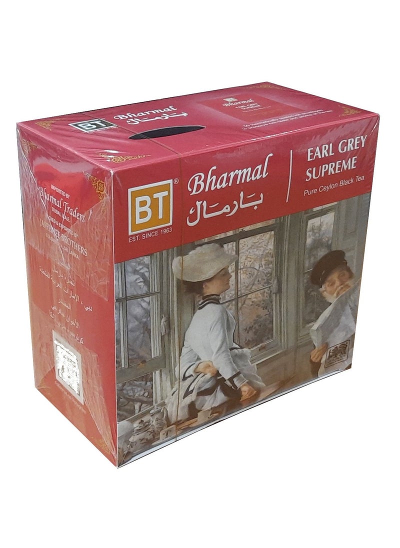 BHARMAL - Bharmal Earl Grey Supreme Pure Ceylon Black Tea Teabags - Image 1