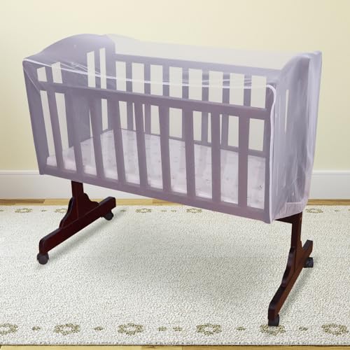 R for Rabbit Dream TIme Cradle Mosquito Net, Easily Attach and Detach Washable Cradle Mosquito Net - White - Image 1
