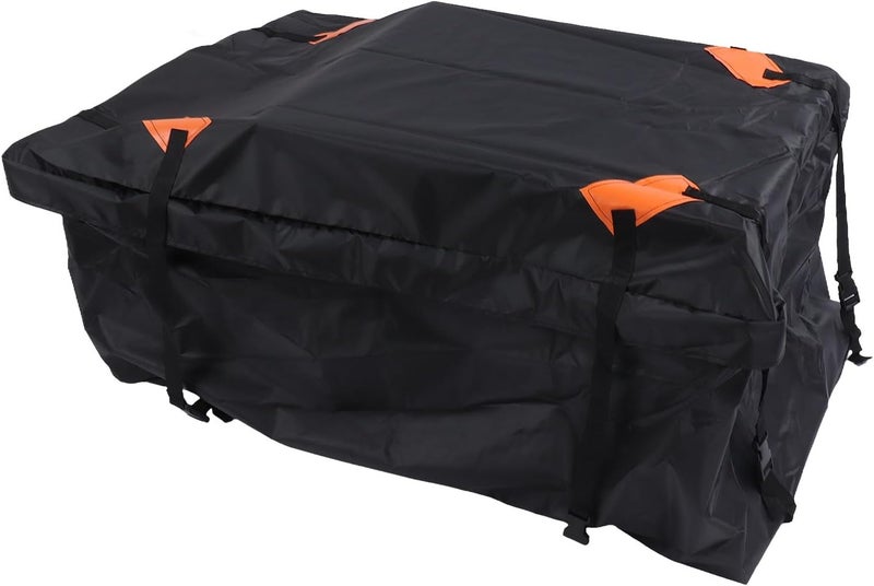Focket Car Roof Bag, 425L Large Capacity with Anti Slip Mat for Luggage Carrier with Reinforced Straps for Sedans SUVs Small Trucks (420D) - Image 2